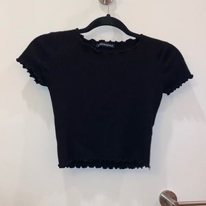 Brandy black crop top